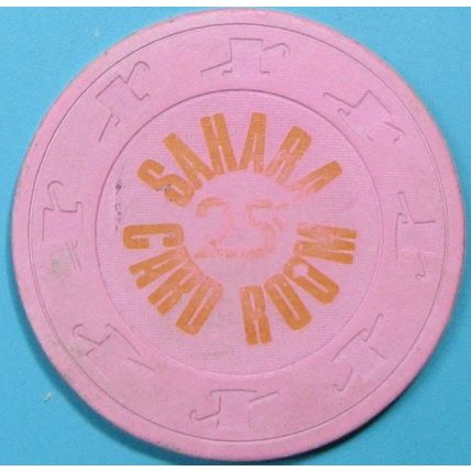 Sahara. 25¢ Casino Chip. Las Vegas, NV. Y51.
