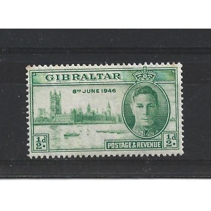 Gibraltar.SG132 1/2d Green.Mounted Mint.Mar24