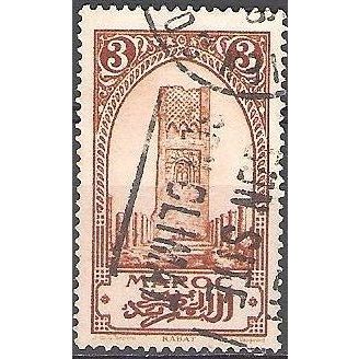Maroc 1923 Michel 52 O Cote (2005) 0.30 € Tour Hassan Cachet rond