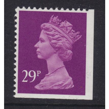 X1055 29p Deep Mauve PCP LITHO WALSALL IMPERF BOTTOM/RIGHT ~ Unmounted Mint
