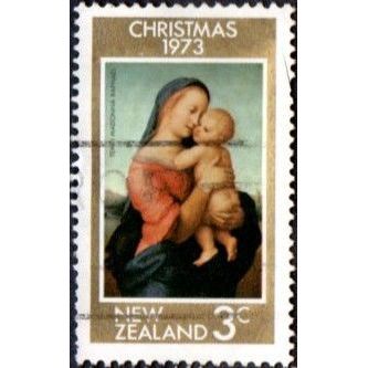 New Zealand 1973 3c Value. Christmas. Tempi Madona. Fine Used