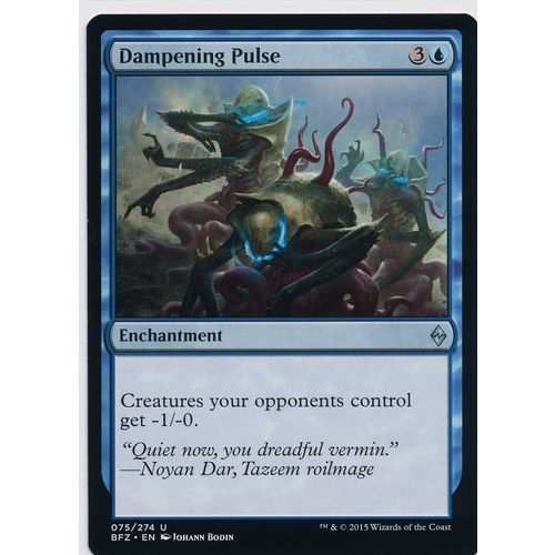 Magic the Gathering MTG Battle For Zendikar 75/274 Dampening Pulse