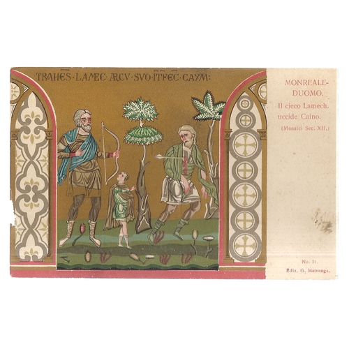 MONREALE CATHEDRAL, MOSAIC.. unused vintage postcard =