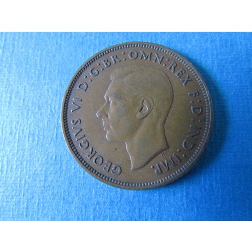 1937 GEORGE VI ONE PENNY FREE POST. (j) AAJ