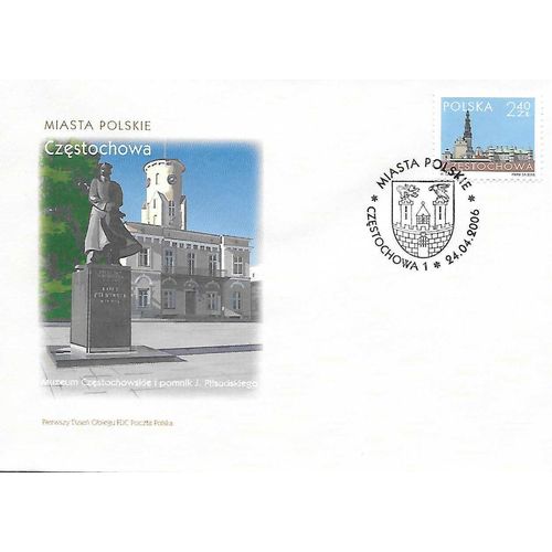 Poland Mi 4238 FDC: 2 Zl. 40 multicoloured Częstochowa.