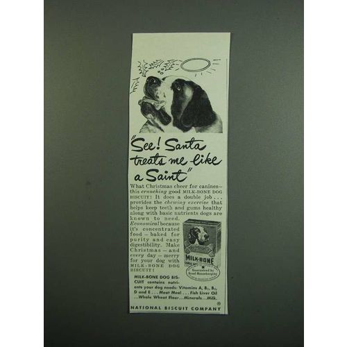 1950 National Biscuit Company Milk-Bone Dog Biscuits Ad