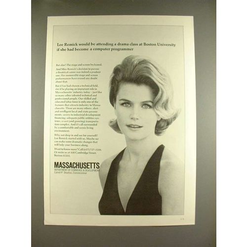 1970 Massachusetts State Ad w/ Lee Remick!