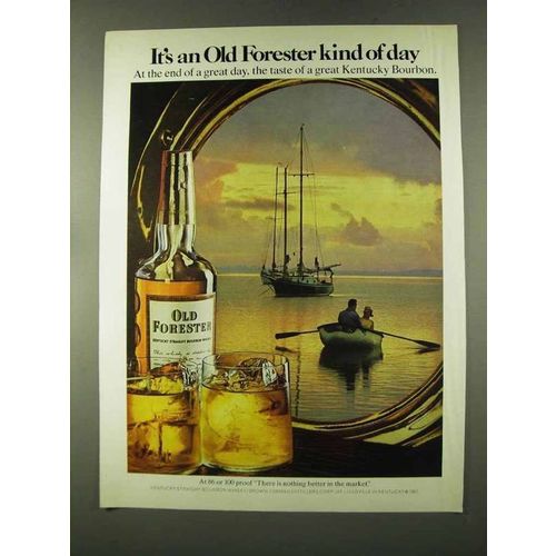 1973 Old Forester Bourbon Ad - Kind of Day