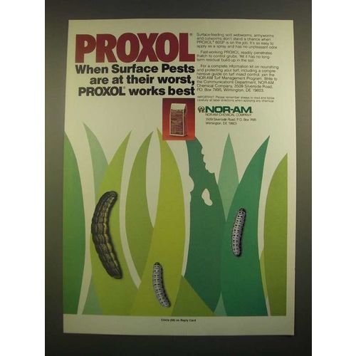1988 Nor-Am Proxol Ad - When Surface Pests Are At Their Worst