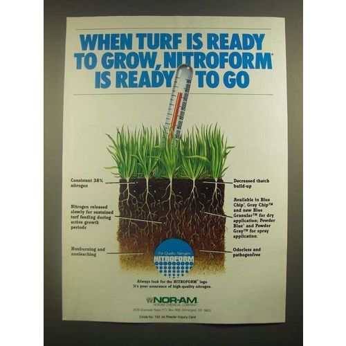 1988 Nor-Am Nitroform Ad - When Turf is Ready to Grow