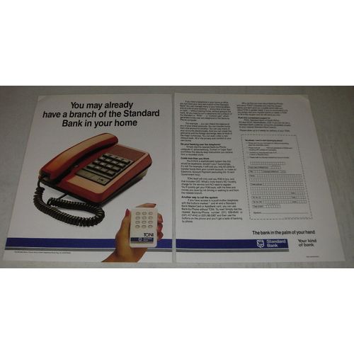 1989 Standard Bank Ad - You may already have a branch
