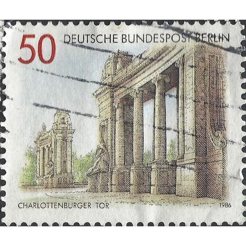 BERLIN, Charlottenburg Gate, brown 1986, 50pf