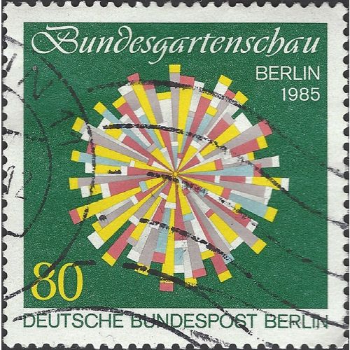 BERLIN, National Garden Festival, Berlin, green 1985, 80+40pf