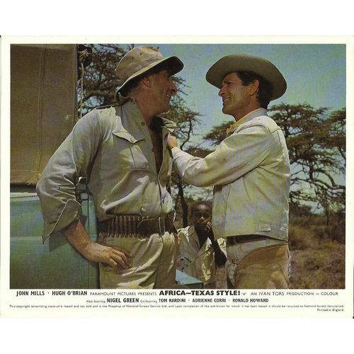 AFRICA - TEXAS STYLE John Mills, Hugh O'Brian F-O-H Stills (7)