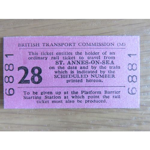 British Transport Commission St Annes On Sea Ticket