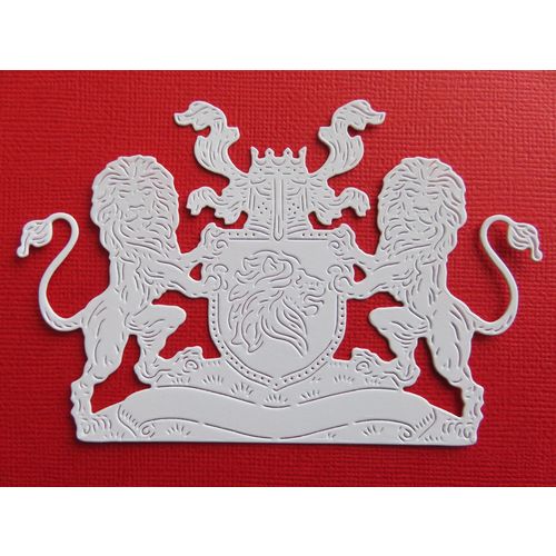 6 x Tattered Lace Die Cuts Heraldry Coat Of Arms