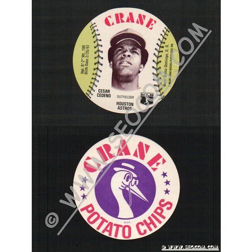 Sport Baseball Discs Name: Cedeno, Cesar Outfielder Houston Astros~444