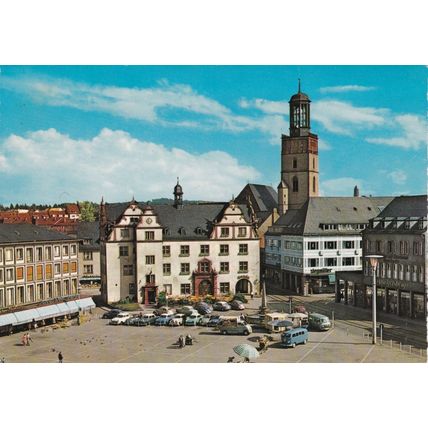 Darmstadt Marktplatz Germany Postcard posted 1962 VGC