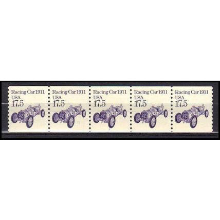 2262 17.5c Race Car Fine MNH Dry Gum PNC 1/5 X0949
