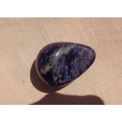 E Sodalite Tear Drop Thick Pendant 38mm 1.5 x 1 Inch Craft Jewelry Making
