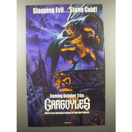 1994 Buena Vista Television Gargoyles Advertisement - Stopping Evil Stone cold