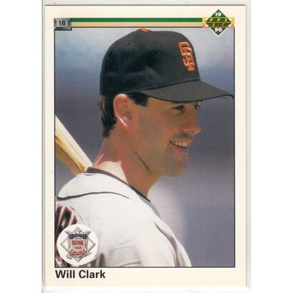 1990 Upper Deck Will Clark baseball card #50 -All Star