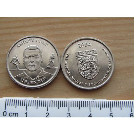 Sainsbury 2004 England Squad Ashley Cole Token (e373)