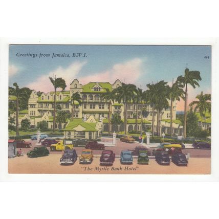 Myrtle Bank Hotel Jamaica Postcard BWI