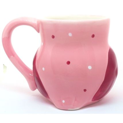 Pink Owl Shaped Mug Fine China 10 CM
