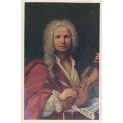 Vivaldi Italian Classical Composer Rare French Painting Postcard