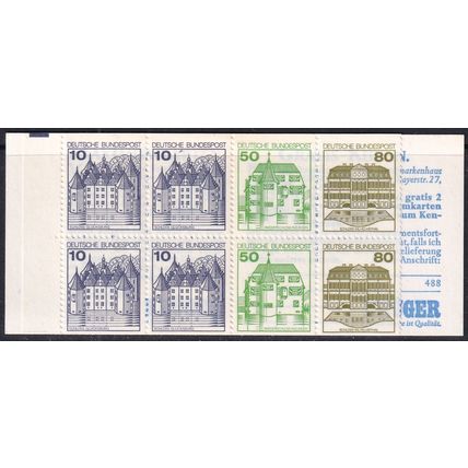 Germany 1980 SG SB73 Variant UMM Booklet (B-046 03)