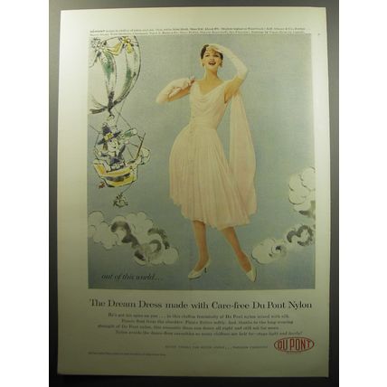 1957 Du Pont Dress by Semont Advertisement - The dream dress