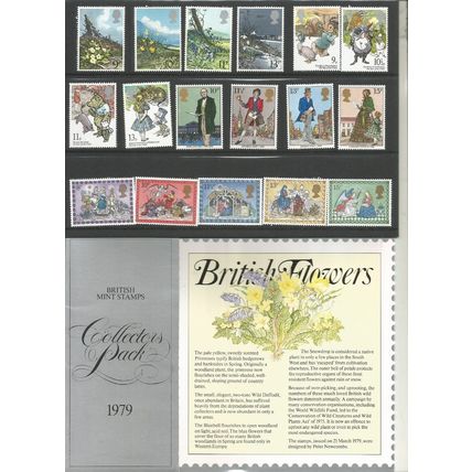 GREAT BRITAIN 1979 Complete Year Collectors Pack Unmounted Mint SG 1075/98 00/08