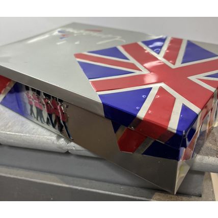 London England Churchill EMPTY Collectible Tin Storage Container Decor {}