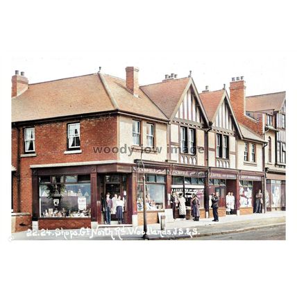 ptc4098 - Yorks. - Early Shops along Great North Road in Woodlands - print 6x4
