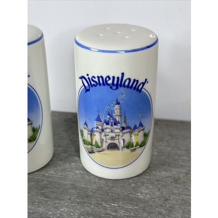 Disneyland Cinderella Castle Vintage Salt and Pepper Shaker Set Japan