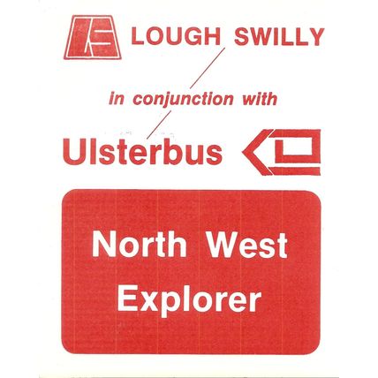 North West Explorer Ticket issued by Lough Swilly Railway Co. & Ulsterbus Ltd.