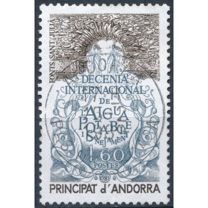 International Decade of Drinking Water - Andorra French 1981 - F H - MiNr 319