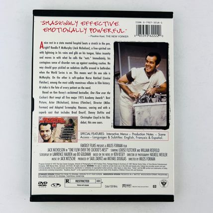 One Flew Over the Cuckoo's Nest DVD Jack Nicholson, Louise Fletcher