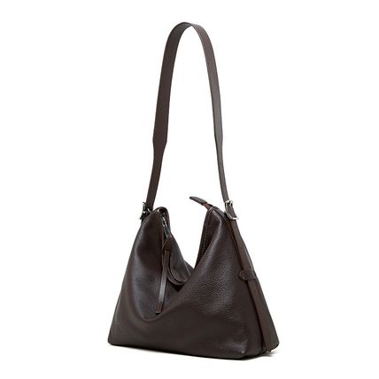 Genuine Leather Women Tote Bag Handbags Brown