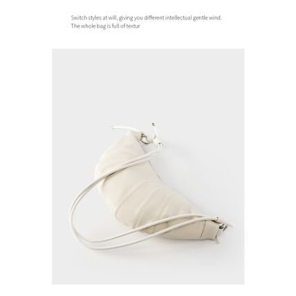 Genuine Leather Women Shoulder Crossbody Bag White