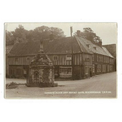 Walsingham, Common Place And Priory Gate. Jarrolds' Chrome Photo Series Postcard