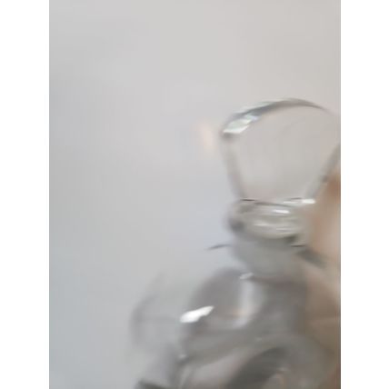 Luigi Bormioli Light & Music Crystal Decanter Bottle Italy Heavy 9" Vintage