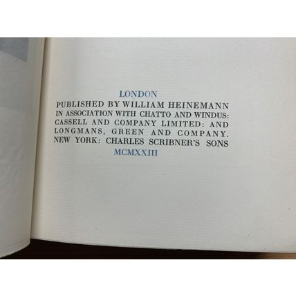 RARE* 1923 THE LETTERS OF ROBERT LOUIS STEVENSON VOL 23 ANTIQUE BOOK (P6)