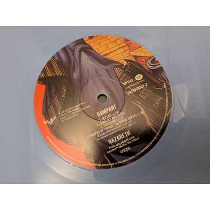 NAZARETH Rampant LP UK blue vinyl record 1975 HARD ROCK 1970s 2019 remaster EX