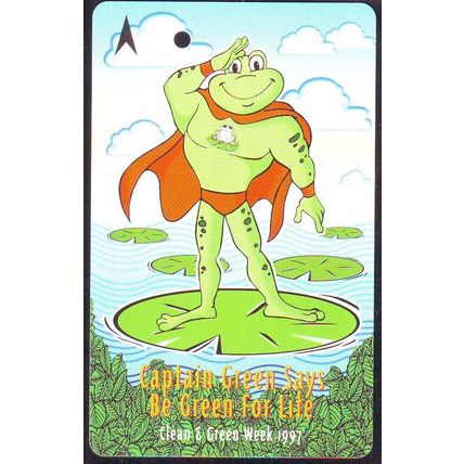Clean & Green Week 1997 S'pore TransitLink Train/Bus Card