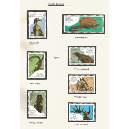 Guinea Bissau 1989 Dinosaurs, used/CTO.