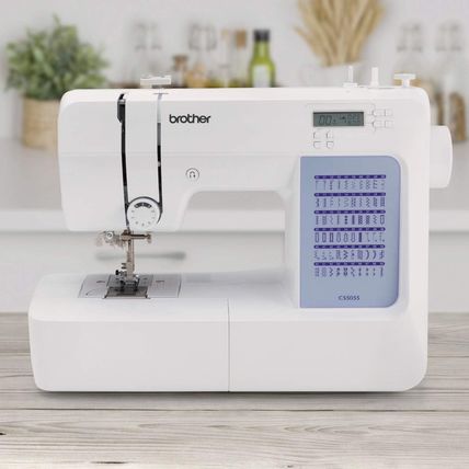 Brother CS5055 Computerized Sewing Machine, 60 Built-In Stitches, LCD Display, 7