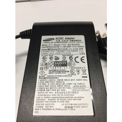 Samsung 30W AC Adapter 14.0V 2.14A AD-3014STN for Samsung LED Monitor Screen