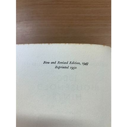 1950 ELIZABETH CRAIG "1000 HOUSEHOLD HINTS" ILLUSTRATED HARDBACK BOOK (P3)